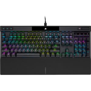 Corsair CH-9109410-NA K70 RGB PRO mechanisch gamingtoetsenbord, led RGB met achtergrondverlichting, CHERRY MX Red KeysWitches, Zwart, Zwart