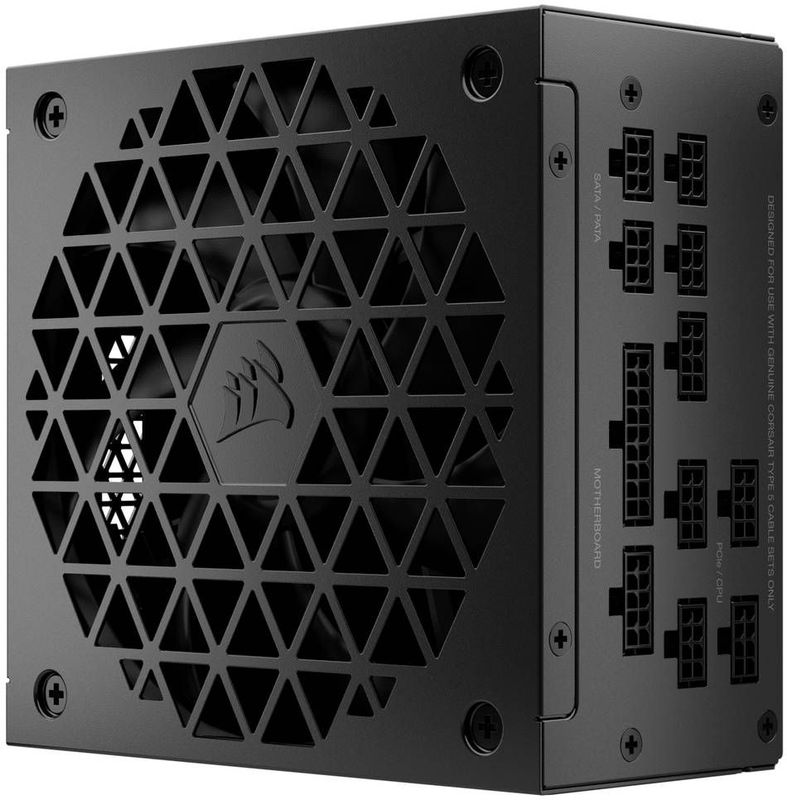 Corsair SF850L Volledig Modulaire SFX Voeding Met Laag Geluidsniveau - ATX 3.0 en PCIe 5.0 Compatibel - Stille 120mm PWM Ventilator - 80 PLUS Gold Efficiëntie - Zero Speed Modus - Zwart