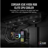 Corsair WAK Cooling Hydro H100i iCUE ELITE RGB, CPU waterkoelers, Zwart