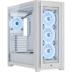 Corsair - Icue 5000X RGB QL Edition - Torenkast - Wit - Midi Tower