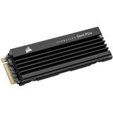 Corsair CSSD-F1000GBMP600PLP MP600 PRO LPX 1TB M.2 NVMe PCIe x4 Gen4 SSD - Geoptimaliseerd voor PS5 (Tot 7,100MB/sec Sequential Read-Snelheden, 6,800MB/sec Sequential Write-Snelheden) Zwart