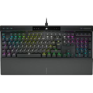 CORSAIR K70 PRO RGB optisch-mechanisch gamingtoetsenbord – OPX lineaire schakelaars, PBT-toetsen met dubbele injectie, 8.000 Hz pollingssnelheid – AZERTY BE – zwart
