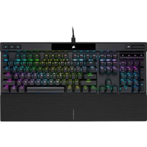 Backlit RGB LED, CORSAIR OPX Mechanical Gaming Keyboard, corded, Black PBT Keycaps