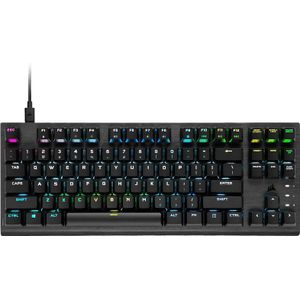 Corsair K60 PRO - TKL Optisch-mechanisch Gamingtoetsenbord - US QWERTY - Zwart