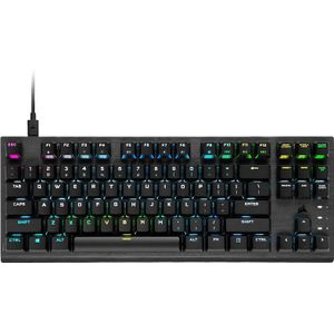 Corsair K60 PRO TKL RGB Optical-Mechanical Gaming Keyboard Backlit RGB LED OPX zwart (CH-911D01A-NA)