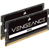 Corsair VENGEANCE SODIMM DDR5 RAM 64GB (2x32GB) 4800MHz CL40 Intel XMP iCUE Kompatibel Computer Speicher - Schwarz (CMSX64GX5M2A4800C40)