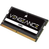 Corsair VENGEANCE DDR5 SODIMM 64GB (2x32GB) DDR5 4800MHz C40 (Compatibel met bijna alle Intel- en AMD-systemen, snellere laadtijden, soepeler multitasken) Zwart