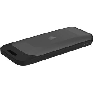 Corsair EX100U 2TB Tragbares USB Type-C-Datenspeicherlaufwerk - Ultraschnellen für jeden PC/Mac/Konsole, Gen2 x2, Plug-and-Play, Lieferumfang enthalten USB Type-C- und USB Type-A-Kabeln - Schwarz