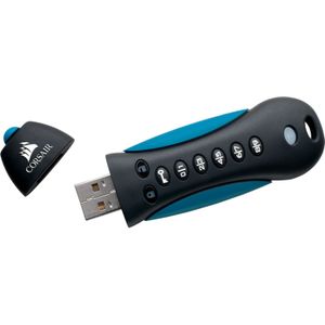 Corsair - Padlock3 USB-stick - Blauw, Zwart - 256 GB