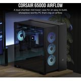 Corsair 6500D Airflow Zwart - Midtowermodel - ATX - Geen Voeding