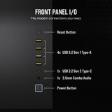 Corsair 6500D Airflow Zwart - Midtowermodel - ATX - Geen Voeding