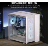 Corsair 6500D Airflow tower behuizing 4x USB-A | 1x USB-C | Tempered Glass