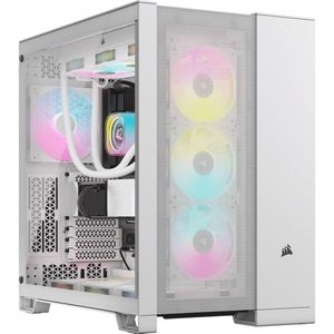 Corsair 6500D Airflow Wit - Midtowermodel - ATX, EATX, Micro-ATX, Mini-ITX geen voeding - Tempered Glass - Zonder fans - Wit