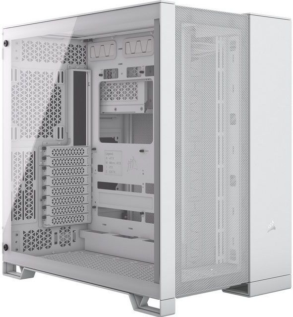 Corsair 6500D Airflow Wit - Midtowermodel - ATX, EATX, Micro-ATX, Mini-ITX geen voeding - Tempered Glass - Zonder fans - Wit