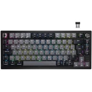 CORSAIR K65 Plus Wireless 75% RGB hot-swap mechanisch gamingtoetsenbord - Voorgesmeerde MLX Red Lineaire Switches - Dual-Layer Sound Dampening - PBT Keycaps - QWERTZ DE - Zwart