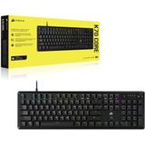 Mechanisch gamingtoetsenbord - CORSAIR - K70 RGB CORE - RGB LED-achtergrondverlichting, MX Rood, zwart