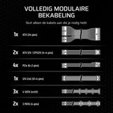 CORSAIR RM1000x Volledig Modulaire ATX Voeding met Lage Ruis – ATX 3.1 Conform – PCIe 5.1 Ondersteuning – Cybenetics Gold Efficiëntie – Native 12V-2x6 Aansluiting – Zwart