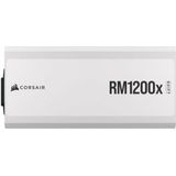 CORSAIR RM1200x Shift White Voeding - 1200W - 80 PLUS Gold - Modulair - Wit