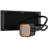 Corsair CW-9060065-WW2 H100x RGB ELITE CPU-Vloeistofkoeler 16 Dynamische RGB LED's SP120 RGB ELITE Series PWM Ventilatoren Intel® LGA 1700 1200 115X 2066 AMD® AM5/AM4 Sockets Zwart 240mm Radiator