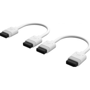 Corsair iCUE LINK Cable, 2x 100mm with Straight connectors Wit