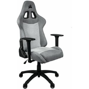 CORSAIR - Bureaustoel - Gaming fauteuil - TC100 RELAXED - Stof - Ergonomisch - Verstelbare armleuningen - Grijs/Zilver (CF-9900013-WW)