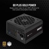 Corsair RM Series RM650 Interne Voeding 650 Watt Modulair ATX Plus Gold Zwart