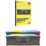 CORSAIR - Vengeance RGB - RAM Geheugen - Grijs - 64 GB (2 x 32 GB) - 6000 MHz