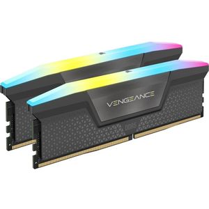 CORSAIR - Vengeance RGB - RAM Geheugen - Grijs - 64 GB (2 x 32 GB) - 6000 MHz
