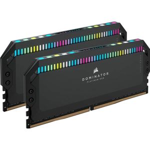 CORSAIR DOMINATOR PLATINUM RGB DDR5 RAM 64 GB (2 x 32 GB) 6000 MHz CL30 Intel XMP compatibel iCUE computergeheugen - zwart (CMT64GX5M2B6000C30)
