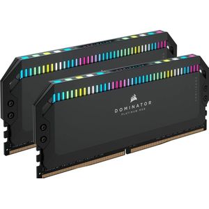 CORSAIR - Dominator Platinum RGB - DDR5 RAM - Zwart - 64 GB (2 x 32 GB) 6800 MHz CL40 Intel XMP compatibel