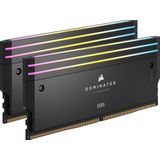 CORSAIR DOMINATOR Titanium RGB DDR5 RAM 32GB (2x 16GB) DDR5 7000MHz CL34 Intel XMP iCUE computercompatibel - zwart (CMP32GX5M2X7000C34)