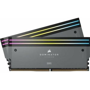 CORSAIR DOMINATOR TITANIUM RGB DDR5 RAM 32GB (2x16GB) DDR5 6000MHz CL30 AMD EXPO iCUE Compatibel Computergeheugen - Grijs (CMP32GX5M2B6000Z30)
