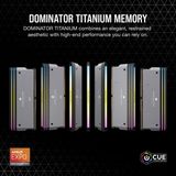 CORSAIR - DOMINATOR Titanium RGB - RAM Geheugen - Grijs - 64 GB (2 x 32 GB) - 6000 MHz CL30