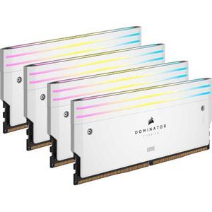CORSAIR Dominator Titanium RGB DDR5 RAM 64GB (4x16GB) DDR5 6400MHz CL32 Intel XMP iCUE-Kompatibler Computerspeicher - Weiß (CMP64GX5M4B6400C32W)