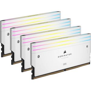 CORSAIR - Dominator Titanium RGB - DDR5 RAM - Wit - 64 GB (4 x 16 GB) - 6000 MHz CL36 Intel XMP