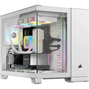 Corsair - iCUE 2500X RGB - PC-behuizing - Wit - Midi Tower met RGB-ventilatoren