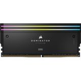 CORSAIR DOMINATOR Titanium RGB DDR5 RAM 96 GB (2 x 48 GB) DDR5 6600MHz CL32 Intel XMP iCUE computercompatibel - zwart (CMP96GX5M2B6600C32)