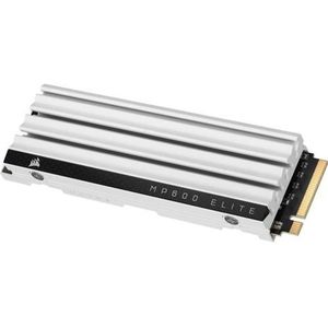 CORSAIR MP600 ELITE 1TB M.2 PCIe Gen4 x4 NVMe SSD - Geoptimaliseerd voor PS5 - Inclusief Koellichaam - M.2 2280 - Tot 7.000MB/sec Sequentieel Lezen - 3D TLC NAND met Hoge Dichtheid - Wit