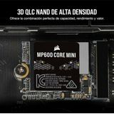 CORSAIR MP600 CORE MINI 2TB M.2 NVMe PCIe x4 Gen4 2 SSD – M.2 2230 – Tot 5.000 MB/sec Sequentieel Lezen – Hoge Dichtheid QLC NAND – Geweldig voor Steam Deck, ASUS ROG Ally – Zwart
