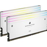 CORSAIR Dominator Titanium RGB DDR5 RAM 48GB (2x24GB) DDR5 7200MHz CL36 Intel XMP iCUE-Kompatibler Computerspeicher - Weiß (CMP48GX5M2X7200C36W)