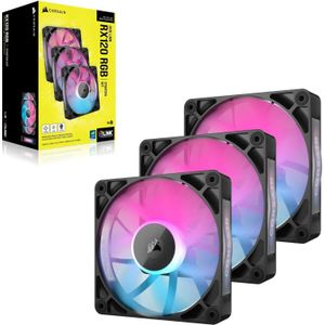 Corsair - iCUE LINK RX120 RGB - Ventilatorset - 120mm - Zwart