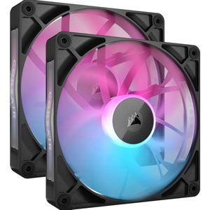 Corsair - iCUE LINK RX140 RGB Ventilator - 140 mm - Zwart - 2 Stuks