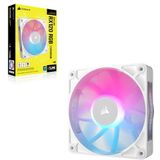 Corsair iCUE LINK RX120 RGB 120mm PWM-Lüfter - Magnetisches Kuppellager - Einzelner Lüfter - Weiß