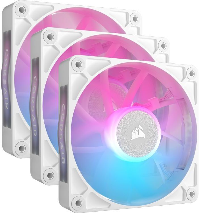 Corsair - iCUE LINK RX120 RGB - Ventilator - Wit - 120mm, 3x, 126,06 m³/h, 400-2100 RPM, 36 dB(A)