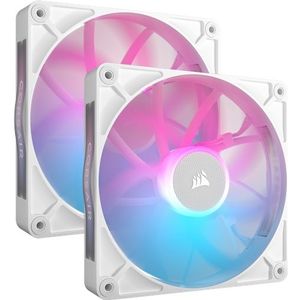 Corsair - iCUE LINK RX140 - Ventilator - Wit - 140 mm - 2 stuks