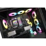 Corsair iCUE H150i ELITE CAPELLIX XT Liquid CPU Cooler - Drei AF120 RGB Lüfter - 360mm Radiator - Intel LGA 1700, 1200, 115X, 2066, AMD AM5, AM4 - Inklusive iCUE COMMANDER CORE - Schwarz,Desktop