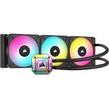 Corsair iCUE H150i ELITE CAPELLIX XT Vloeibare CPU Koeler - Drie AF120 RGB ELITE Ventilatoren - 360mm Radiator - Intel® LGA 1700, 1200, 115X, 2066, AMD® AM5, AM4 - Zwart