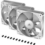 CORSAIR RS120 - PWM Ventilator - Wit - 120 mm - Drievoudig Pakket