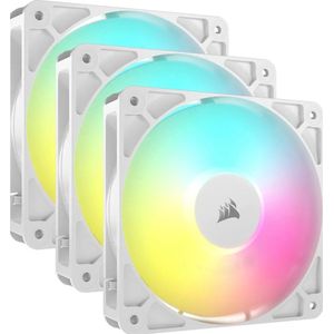 Corsair RS120 ARGB 3-pack - Case ventilator - 120mm - Wit met RGB-licht - 36 dBA