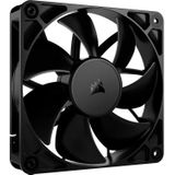 CORSAIR RS120 120 mm PWM Ventilator – Daisy-Chain Aansluiting – Geluidsarm – Magnetische Koepellager – Enkele Verpakking – Zwart